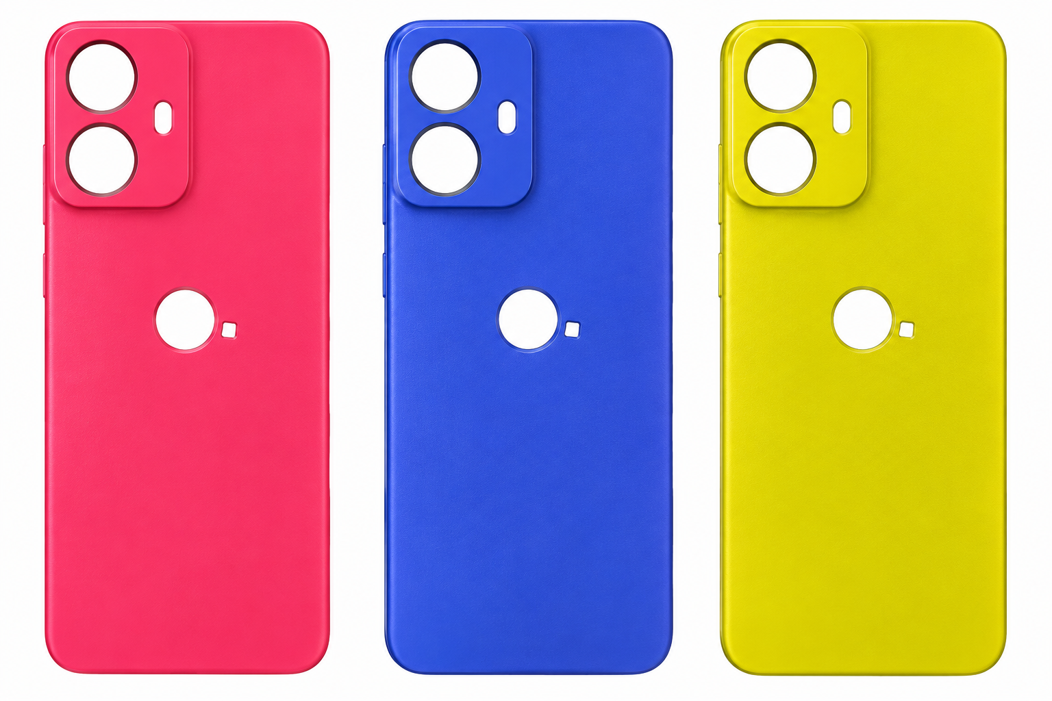Compatible Replacement for Motorola Moto G85 Back Panel – Red, Blue & Yellow
